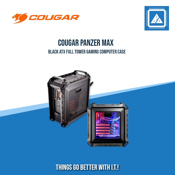 COUGAR  PANZER MAX BLACK  ATX FULL TOWER GAMING COMPUTER CASE COUGAR  PANZER MAX BLACK  ATX FULL TOWER GAMING COMPUTER CASE